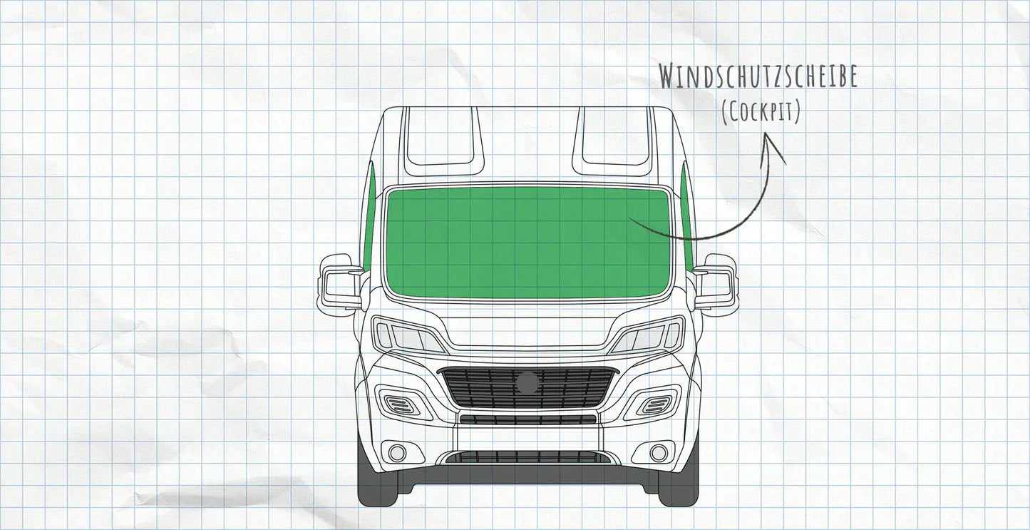 Magneet Raamisolatie Cockpit Citroën Jumper (2006-heden): Funky Reef & Black