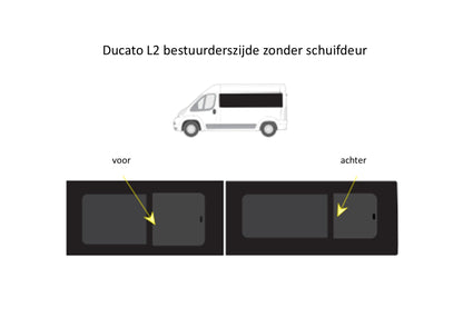 Vaste ramen bestuurderszijde Fiat Ducato Lengte 2 (2006-heden)